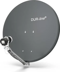 Dura-Sat Dur-line Select 75 G + Ultra Single LNB - 1 Teilnehmer Set, anthrazit