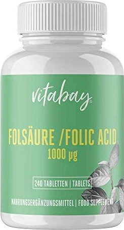 Vitabay Folsäure Tabletten, 240 Stück