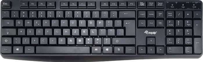 Equip Kabelgebundene USB Tastatur, schwarz, USB, US