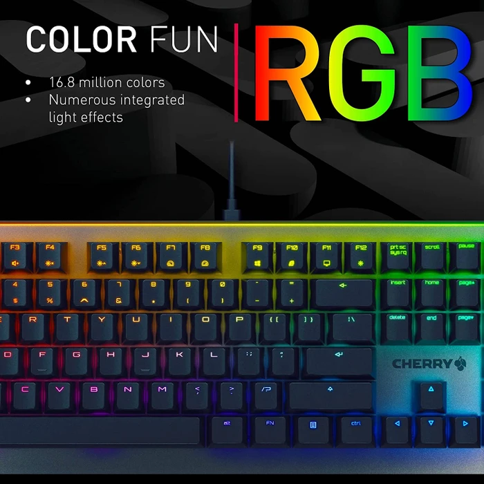 Cherry MV 3.0, LEDs RGB, grau/schwarz, Cherry VIOLA, USB, EU