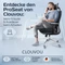 Clouvou ProSeat Bürostuhl, schwarz Vorschaubild