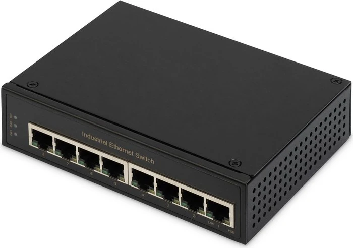 Digitus Professional DN-651 Industrial Railmount Gigabit Switch, 8x RJ-45