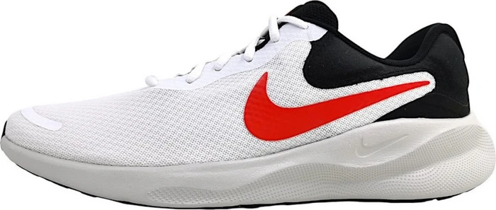 Nike Revolution 7 white/black/photon dust/fire red (Herren)