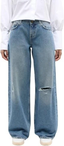 Mustang Medley Wide mit Used-Effekten Jeans blau (Damen)