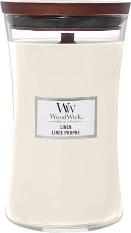 Linen Duftkerze mit Holzdocht 609.5 g