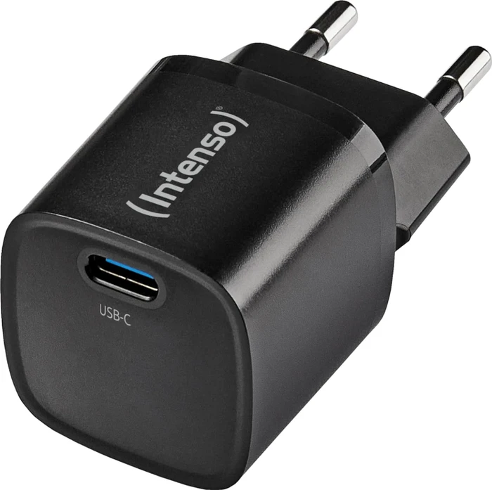 Intenso W30C2, GaN USB-C Power Adapter, USB-Netzteil USB-C, 1x USB-C, 30W, schwarz
