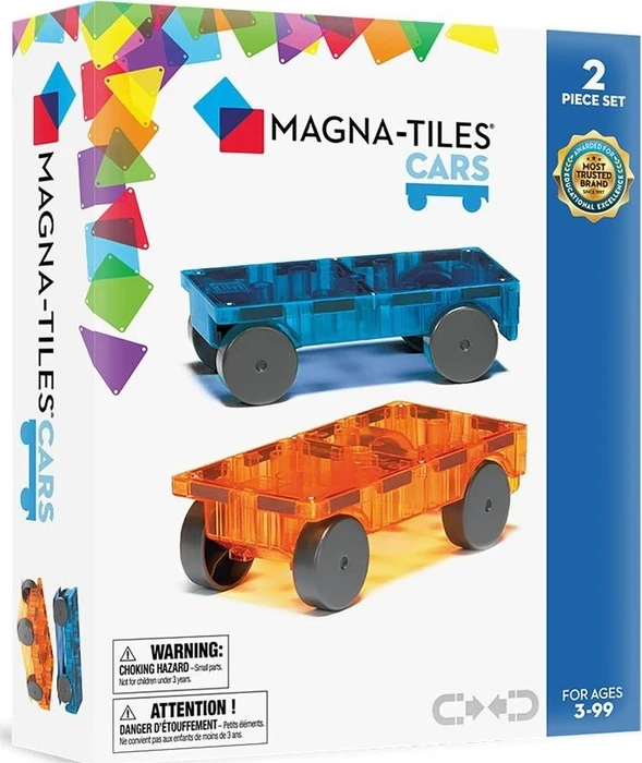 Magna-Tiles Cars blue/orange