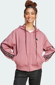 adidas Future Icons 3-Streifen Hoodie preloved crimson (Damen)