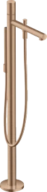 Hansgrohe AXOR Uno Einhebel-Wannenmischer bodenstehend mit Zerogriff brushed red gold
