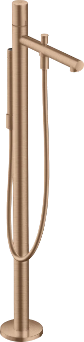 Hansgrohe AXOR Uno Einhebel-Wannenmischer bodenstehend mit Zerogriff brushed red gold