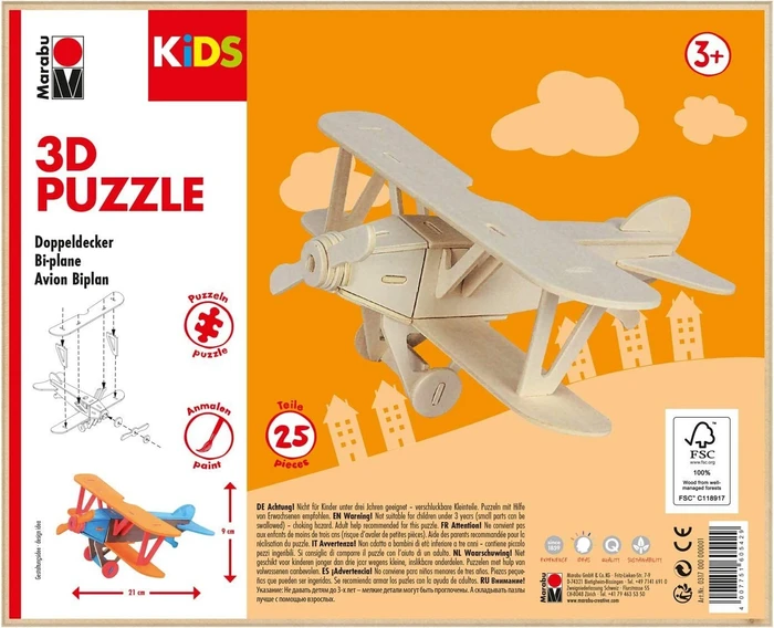 Marabu Kids - 3D Puzzle Doppeldecker