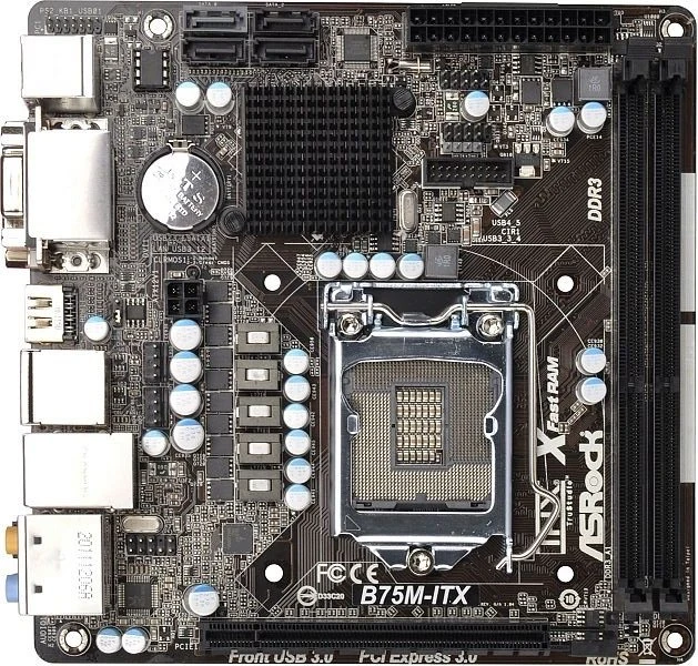 ASRock B75M-ITX (Intel 1155)