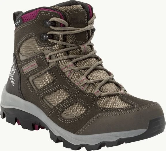 Jack Wolfskin Vojo 3 Texapore Mid khaki/burgundry (Damen)