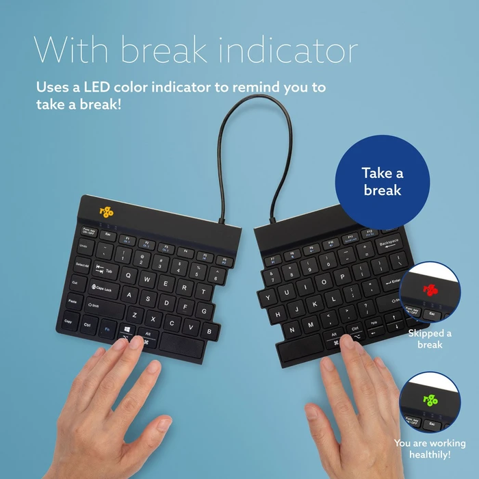 R-Go Split Break, schwarz, USB/Bluetooth, BE