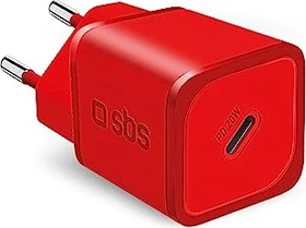 SBS Mobile Ultra-Schnellladegerät GaN Power Delivery 20W rot (TETRGAN1C20R)