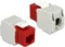 DeLOCK Keystone Modul RJ-45 Buchse via Verlegekabel Cat6, rot Vorschaubild