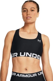Under Armour HeatGear Armour Mid Sport-BH schwarz/weiß (Damen)