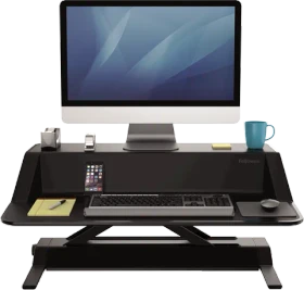 Fellowes Lotus Sit-Stand Workstation, Notebook-Stand, schwarz