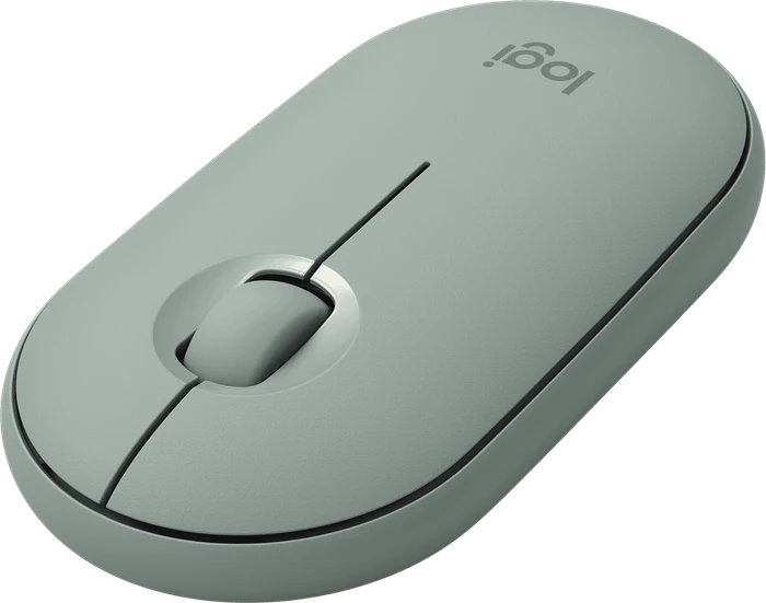 Logitech M350 Pebble Wireless Mouse Eucalyptus, USB/Bluetooth