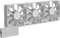APNX FP1-120 PWM ARGB, weiß, LED-Steuerung, 120mm, 3er-Pack Vorschaubild
