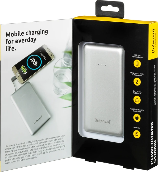 Intenso Powerbank S10000 silber