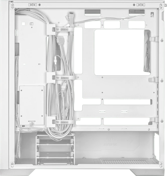 ASUS TUF Gaming GT302 ARGB, weiß, Glasfenster