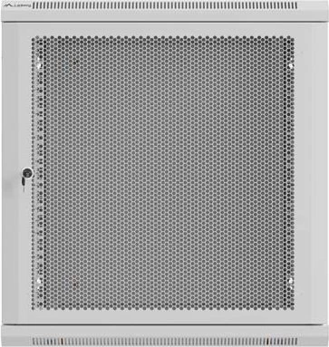Lanberg WF01 Series 19" Wandschrank 12HE, hängend, Flatpack, Gitternetztür, IP20, RAL 7035, 600mm tief