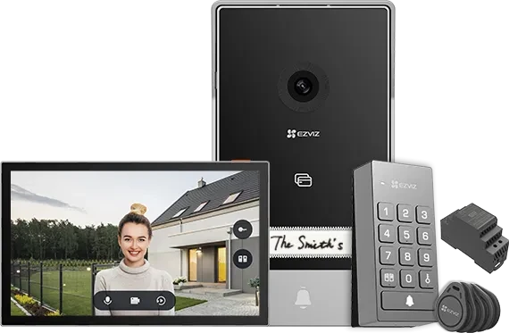 Ezviz TP7 2K Video-Türsprechanlage, inkl. Monitor und Keypad