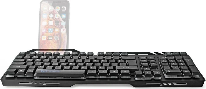 Nedis Gaming Tastatur, schwarz, LEDs RGB, USB, US
