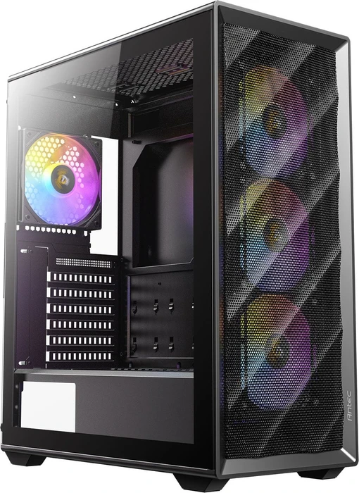 Antec AX85 ARGB, schwarz, Glasfenster