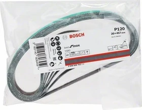 Bosch Professional Y580 Best for Inox Schleifband K120, 19x457mm, 10 Stück