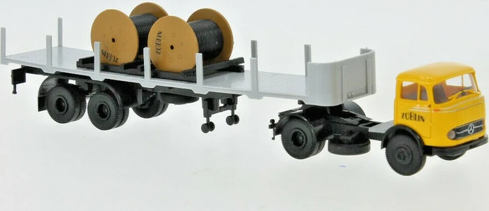 Brekina Züblin Mercedes Benz LPS338 Rungensattelzug