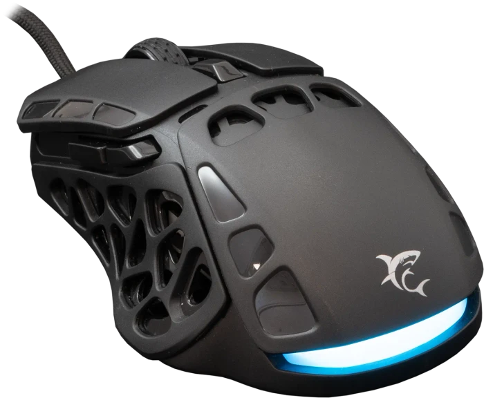 White Shark Ector Black Gaming Mouse, schwarz, USB