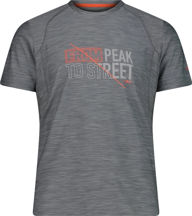 CMP Stretch Jersey Funktionsshirt kurzarm grey melange (Herren)