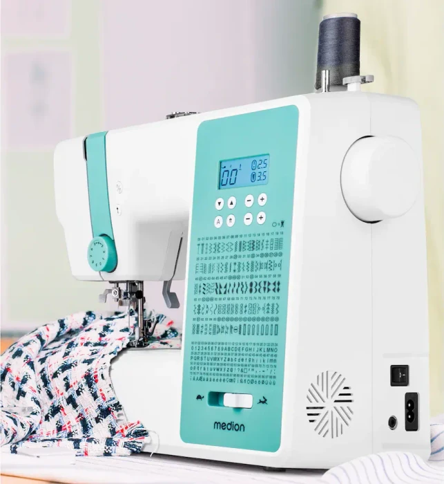 Medion Life SD36 MD11881 Nähmaschine weiß/türkis