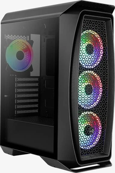 AeroCool Aero One Duo, schwarz, Glasfenster