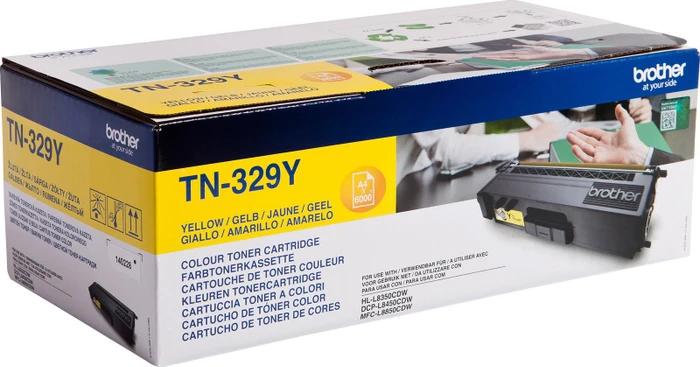 Brother Toner TN-329YTWIN gelb hohe Kapazität, 2er-Pack