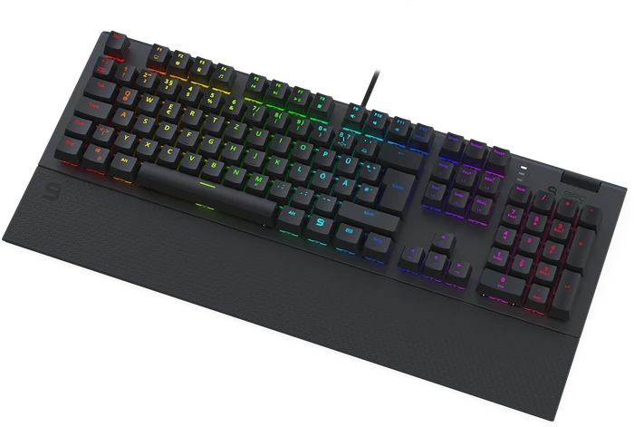 Endorfy SilentiumPC SPC Gear GK650K Omnis, LEDs RGB, Kailh BLUE, USB, DE