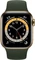 Apple Watch Series 6 (GPS + Cellular) 40mm Edelstahl gold mit Sportarmband zyperngrün Vorschaubild