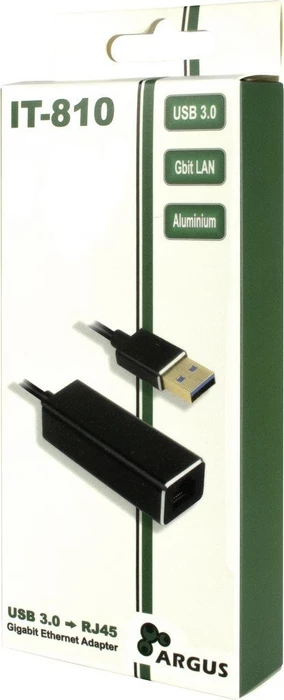 Inter-Tech Argus IT-810 LAN-Adapter, RJ-45, USB-A 3.0 [Stecker]