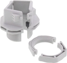 Wiska CKM 25 V0 LG Teilbare Kabelverschraubung mit Gegenmutter, Kunststoff, RAL 7035, M25