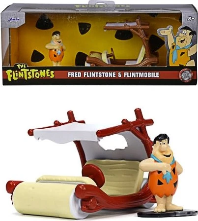 Jada Toys The Flintstones - Fred Flintstone & Flintmobile