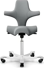 HAG Capisco 8106 Select Sattelstuhl, mittelgrau, Gestell weiß