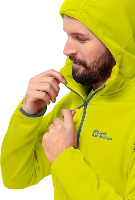 Jack Wolfskin Alpgrat Hooded FZ Jacke firefly (Herren)
