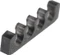 Alphacool Eiskamm X4 Flat Kabelkamm 3mm, schwarz, 4er-Pack Vorschaubild