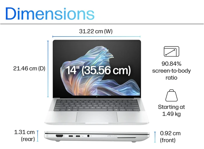 HP EliteBook X G1a, Ryzen AI 9 HX PRO 375, 64GB RAM, 2TB SSD, DE