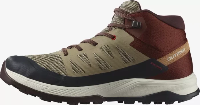 Salomon Outrise Mid GTX safari/burnt henna/fiery red (Herren)