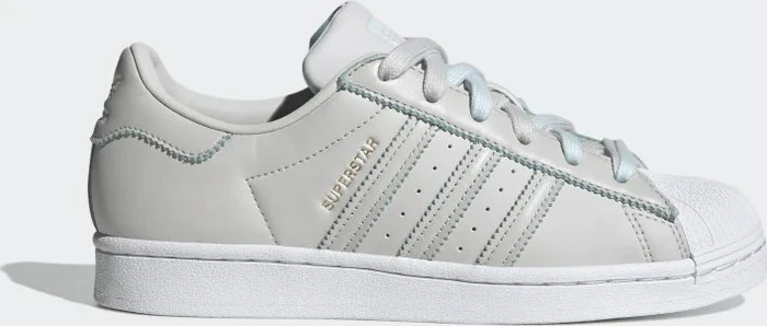 adidas Superstar grey one/almost blue/gold metallic (Damen)