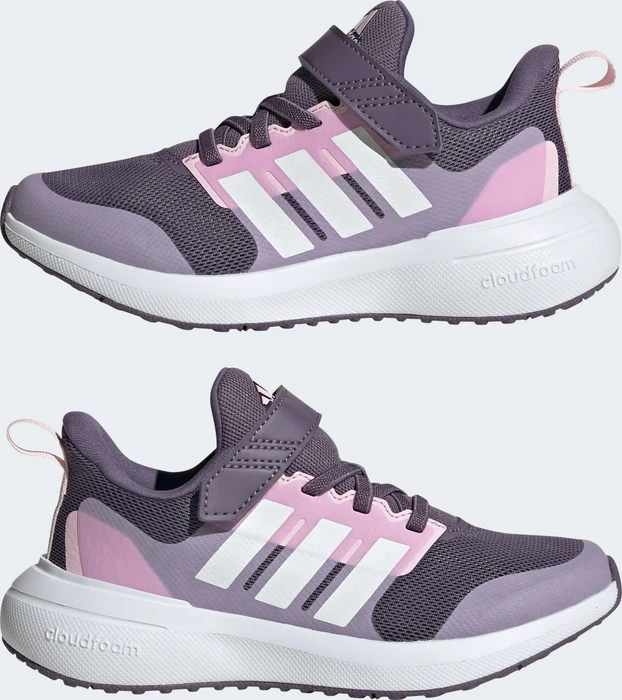 adidas Fortarun 2.0 Cloudfoam Elastic Lace Top Strap shadow violet/cloud whtie/bliss lilac (Junior)