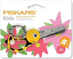 Fiskars Kinderschere Biene, gerundet, beidhändig, 130mm, gelb/schwarz